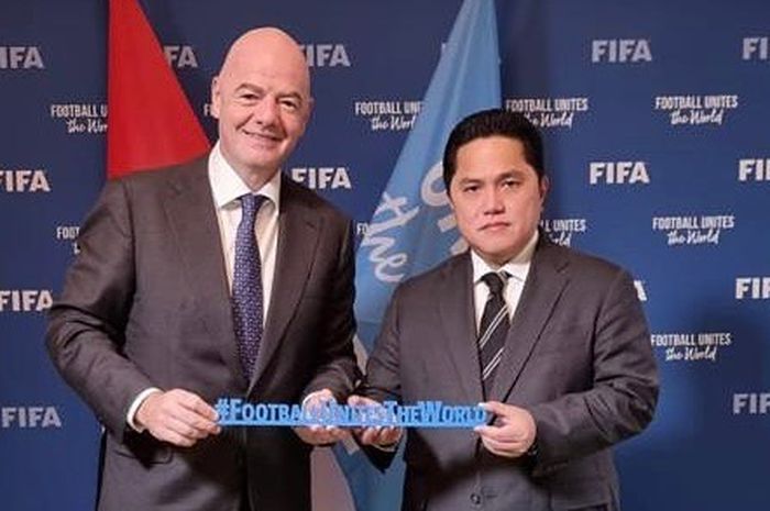 Erick Thohir dan Presiden FIFA